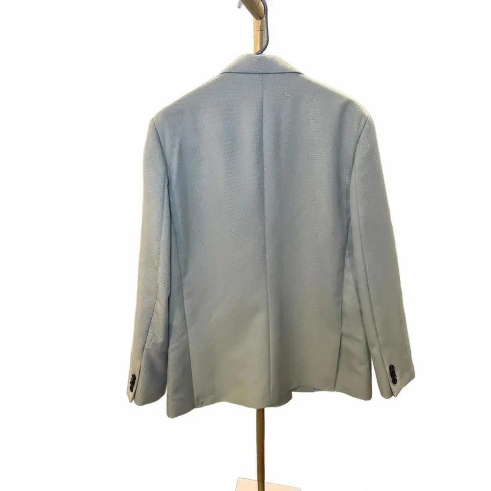 Topman Men's Light Gray Blazer Size 42R